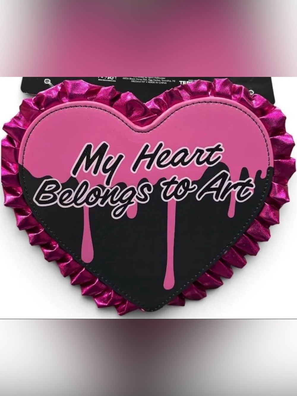 Terrifier My Heart Belongs To Art The Clown Purse Bag Wristlet Licensed NWT - Picture 2 of 3